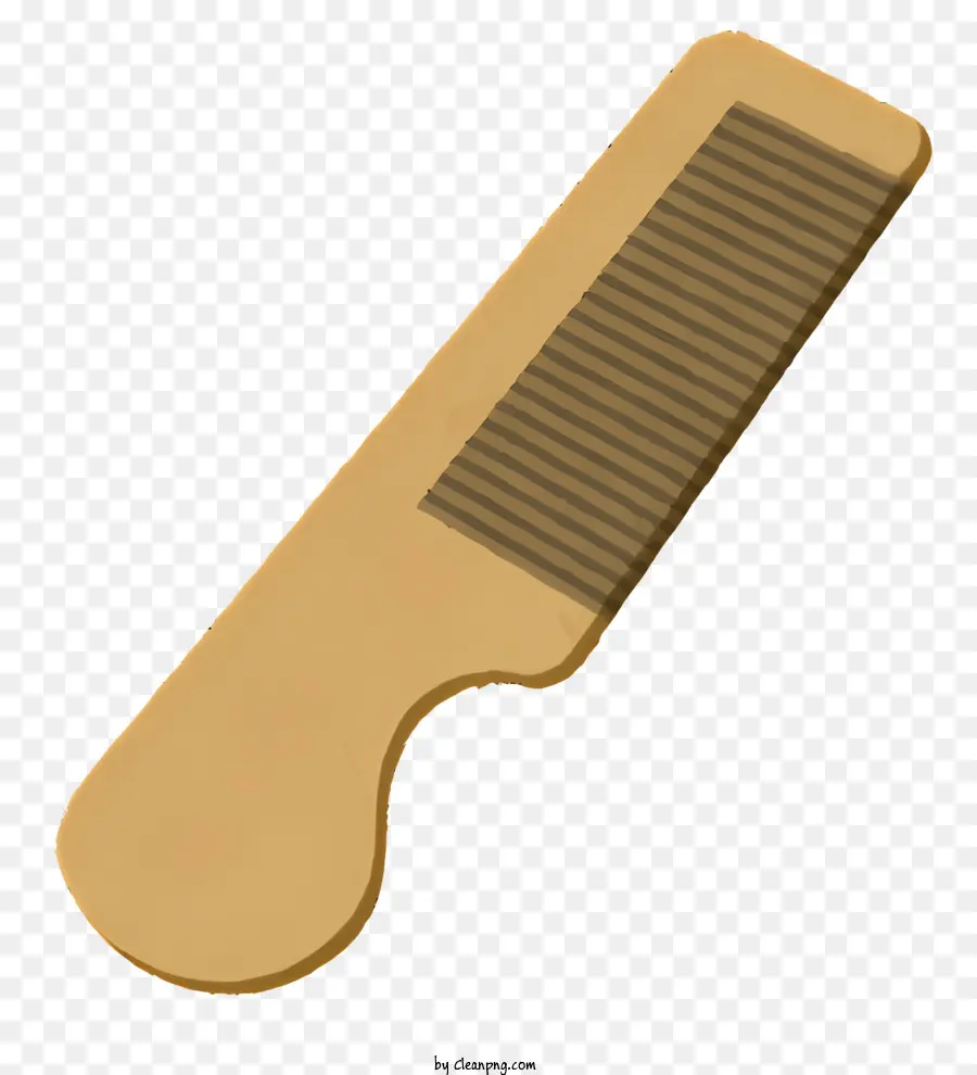 icon wooden comb long comb thin comb brown wood comb
