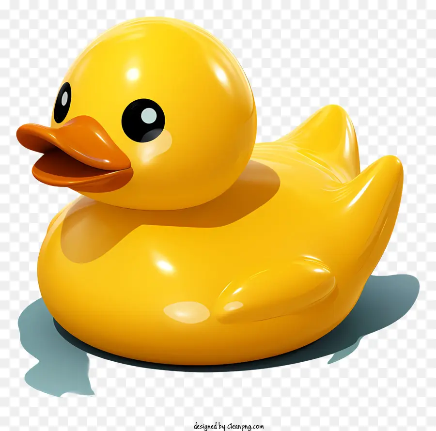 Flat Gummi Duck Gummi Duck Toy Duck Yellow Ente Schwimmende Ente - Gelbe Gummi -Entenspielzeug schwebt in Wasser