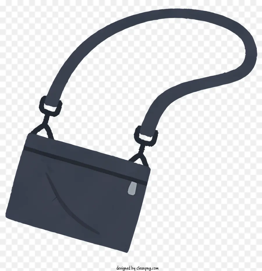 Mode dunkelblaue Bag Handtasche Geldbeutelgurt - Dunkelblauer Tasche mit Riemen wahrscheinlich Geldbeutel
