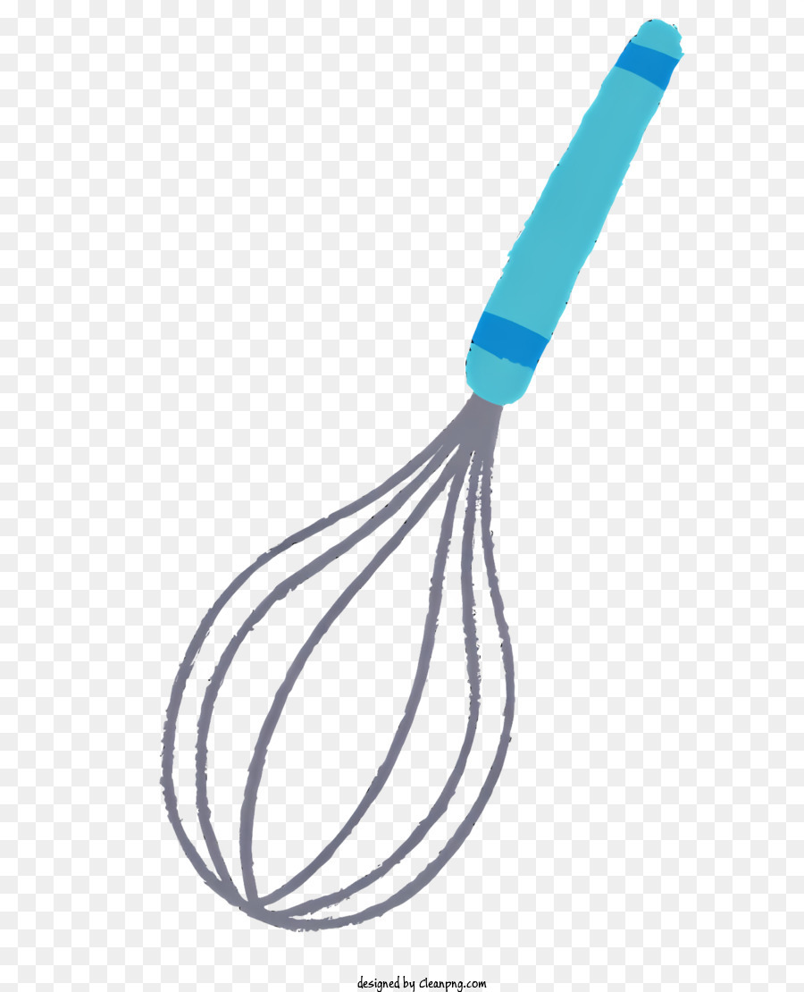 cucina fine blu frusta cucina utensile cucina - Frusta della maniglia blu con attacco di nappa in plastica