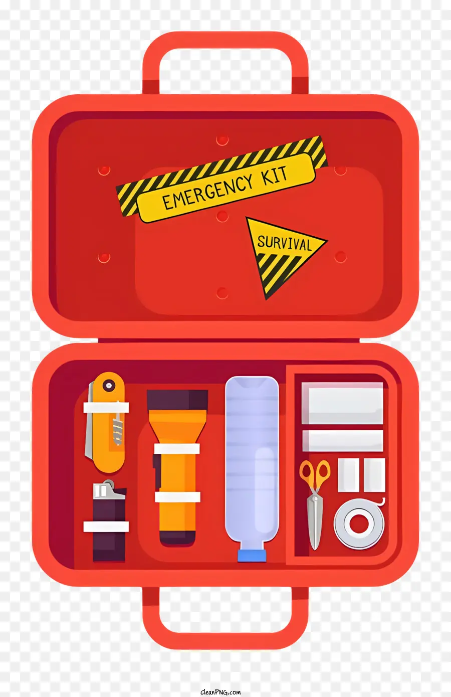 Kit di emergenza di emergenza di sopravvivenza Kit di emergenza rosso Kit Flashlight - Kit di emergenza rossa con vari strumenti e forniture