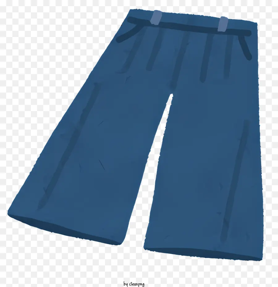 Quần jean thời trang Trang trí trước và sau - Quần jean màu xanh nhạt đơn giản với túi bên ẩn