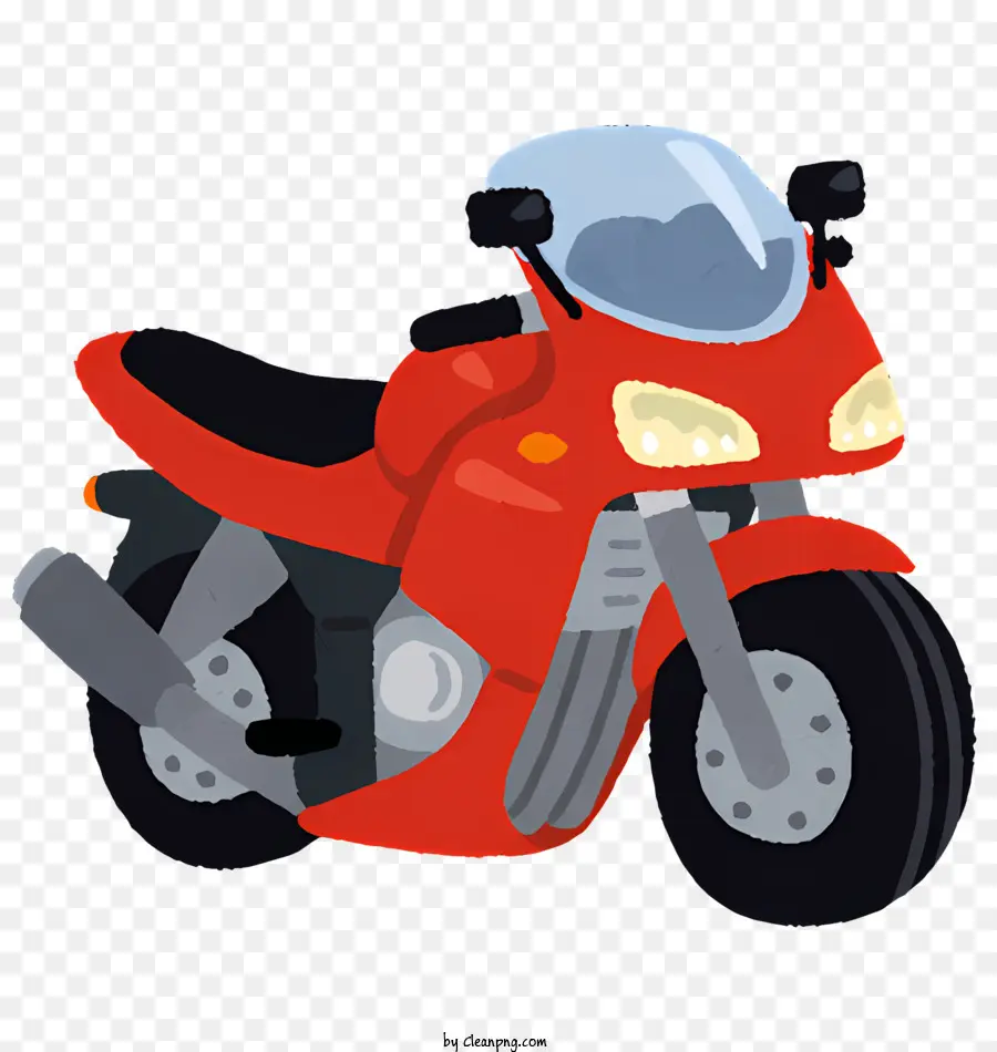 Fahrradmotorrad -Scheinwerfer schlankes Design aerodynamischer Motorrad -Chrom -Finish - Schlankes, Chrom -Motorrad mit schwarzer Frontfarbe