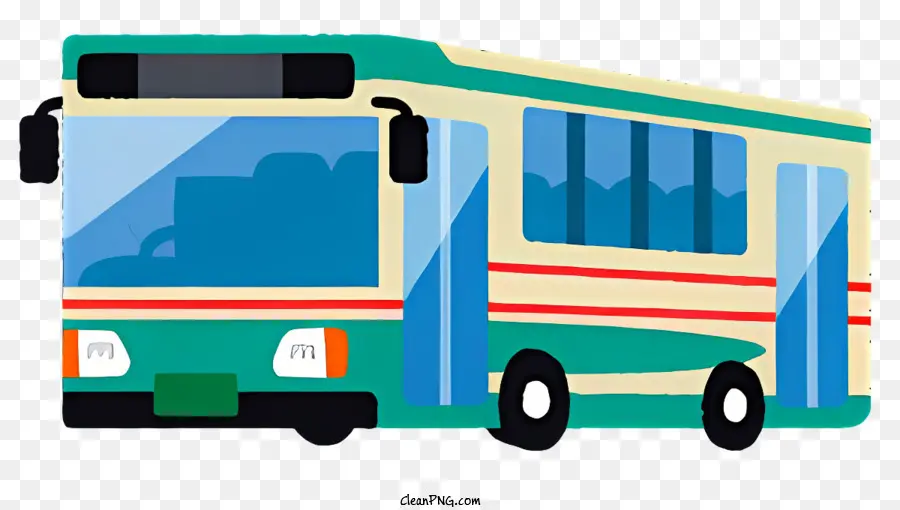 autobus autobus verde autobus per autobus stazionario autobus parcheggiato - Riepilogo: autobus verde e bianco stazionario parcheggiato