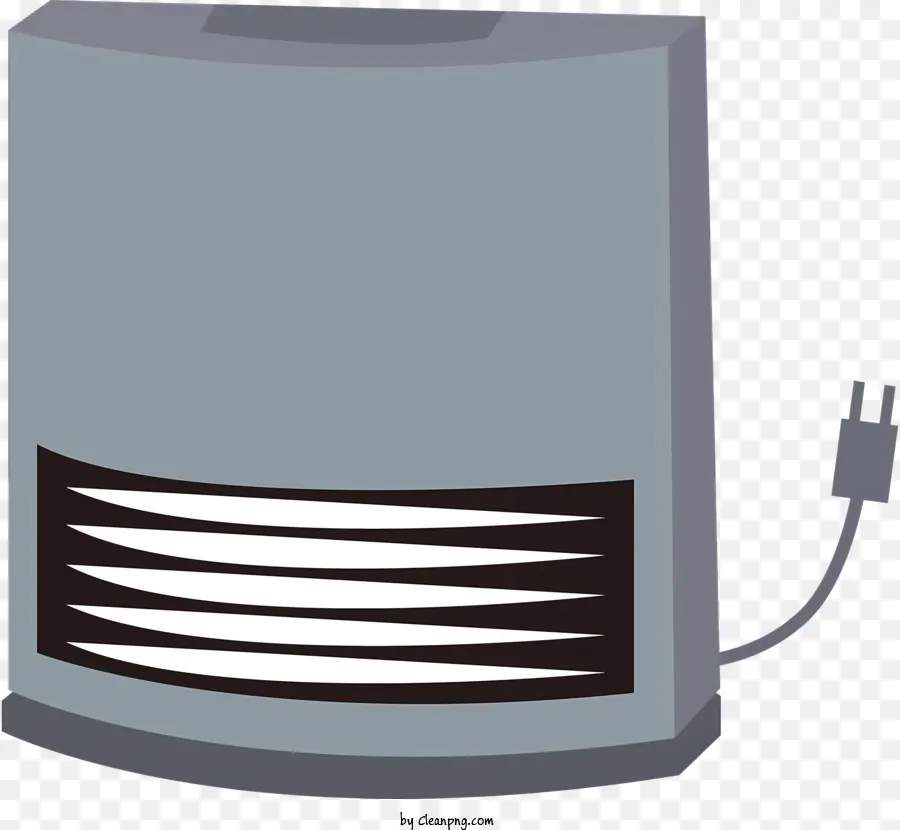 Iconheizungskabel elektrischer Auslass Metallheizung - Heizung mit Kabel, das in Auslass eingesteckt ist, Metalldesign