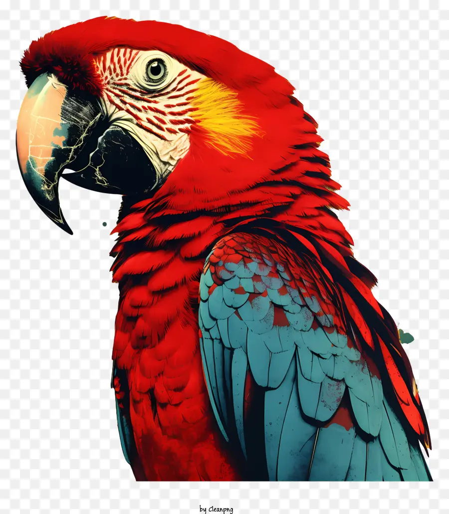 Papagei leider als textbasiertes KI-Modell - Präzise, ​​realistische Beschreibung des angeforderten Bildes