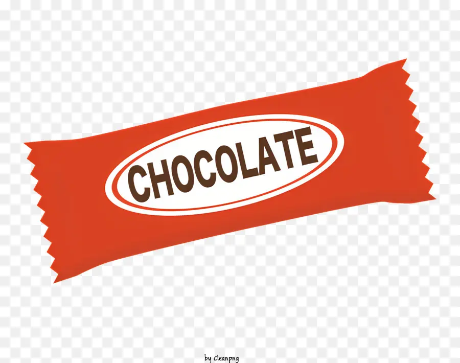 barra di cioccolato - Wrapper di bar al cioccolato con testo bianco 