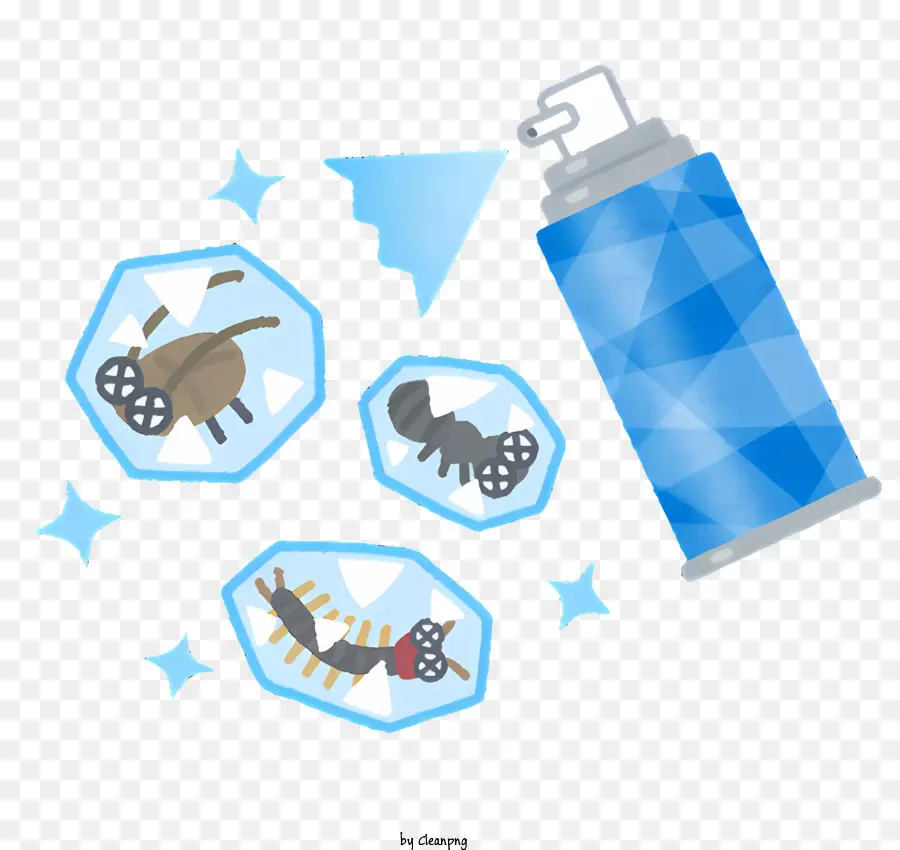 clipart insecticide spray pest control blue spray can ants