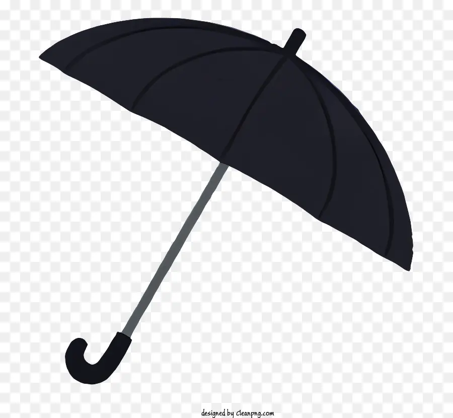 cartoon umbrella black umbrella open umbrella rain metal handle