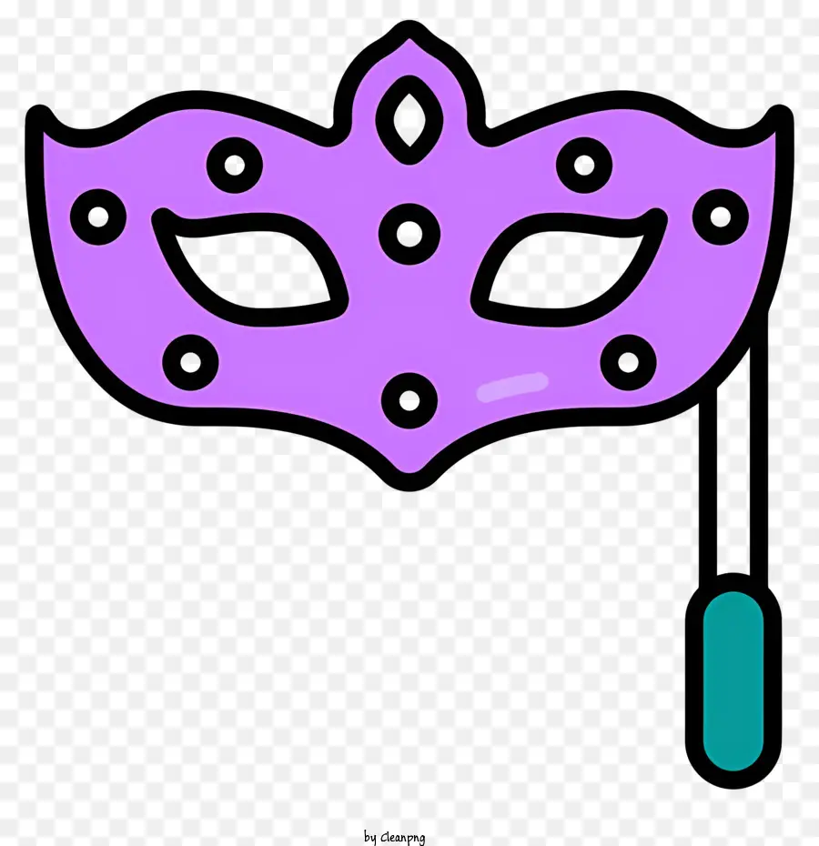Maskerade Maske Purple Maske Masquerade Maske Masquerade Kostüm formelle Veranstaltung - Lila Polka Dot Maskerademaske für formelle Veranstaltungen