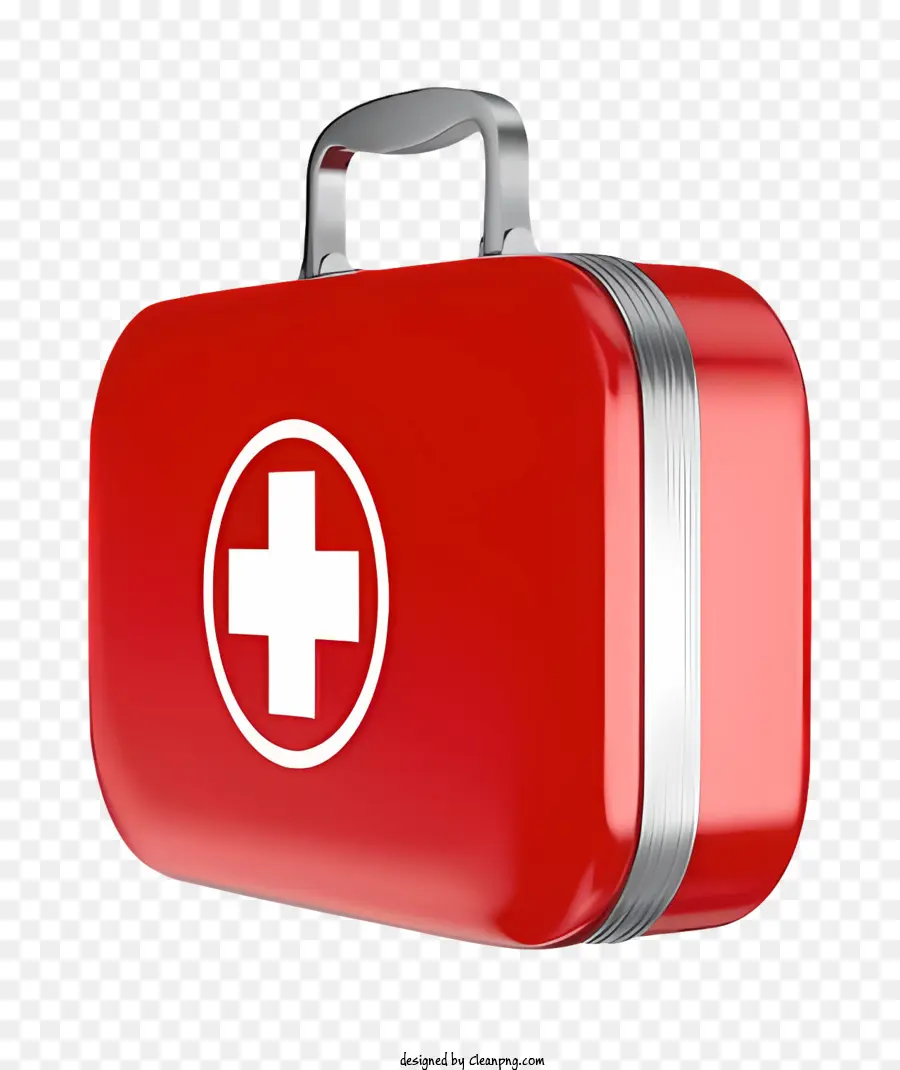 Bộ dụng cụ sơ cứu đầu tiên Bộ dụng cụ sơ cứu màu đỏ bộ dụng cụ sơ cứu kim loại - Bộ dụng cụ sơ cứu kim loại với thiết kế chéo