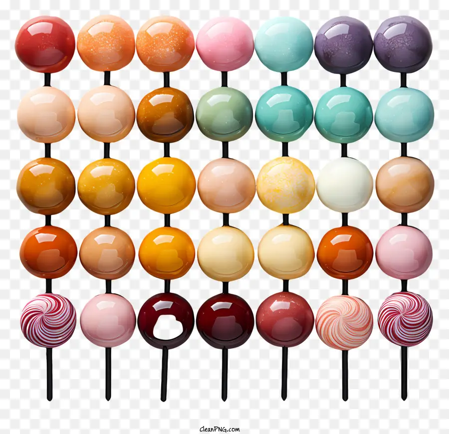 lecca lecca colorate lecca lecca lecca lecca lecca leccalpop - Grid Pattern di lecca -lecca colorate e vari su sfondo scuro