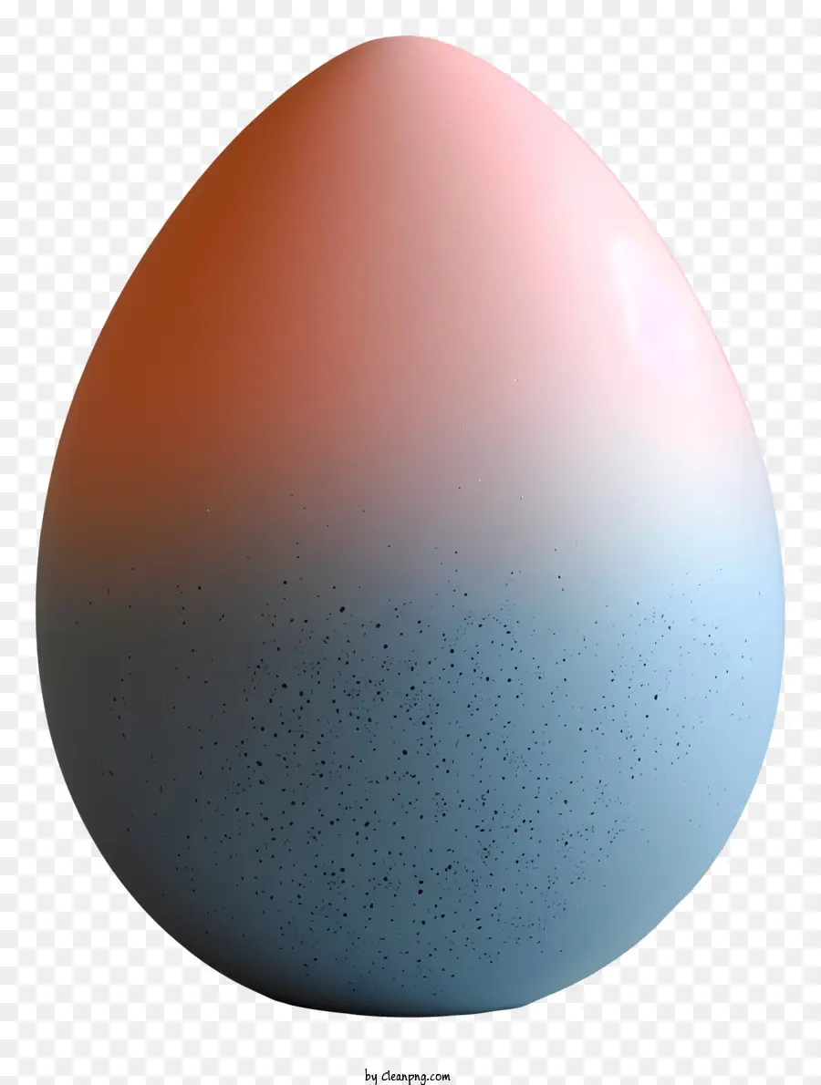 Osterei - Farbiges Ei mit Gradienten, schwarzem Hintergrund, minimalistisch