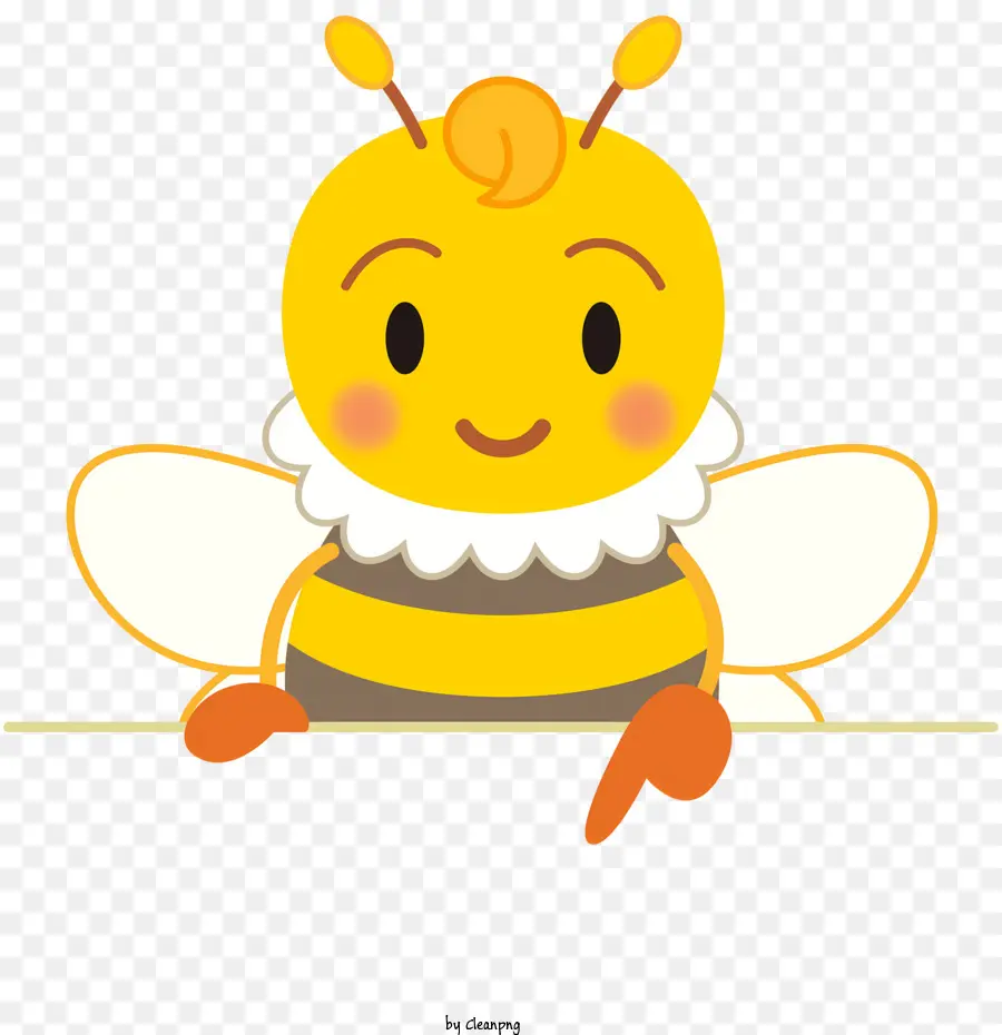 cartoon Biene - Cartoonbiene tragen Hut und 