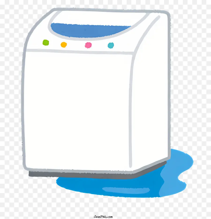 máy giặt - Máy giặt tiếp xúc với bảng điều khiển màu xanh
