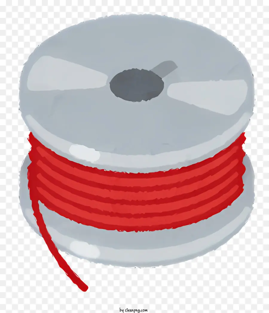 weißen hintergrund - Rote Fadenspule auf weißem Hintergrundbild