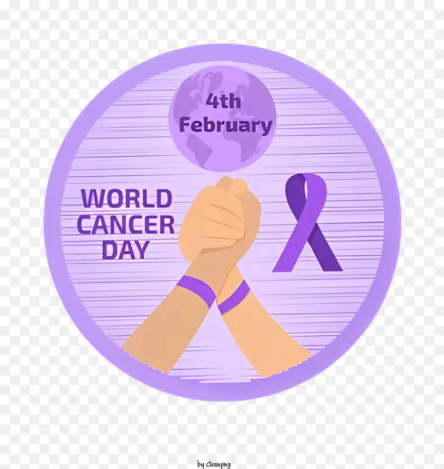 il cancro del nastro - Giornata mondiale del cancro: consapevolezza e supporto globali