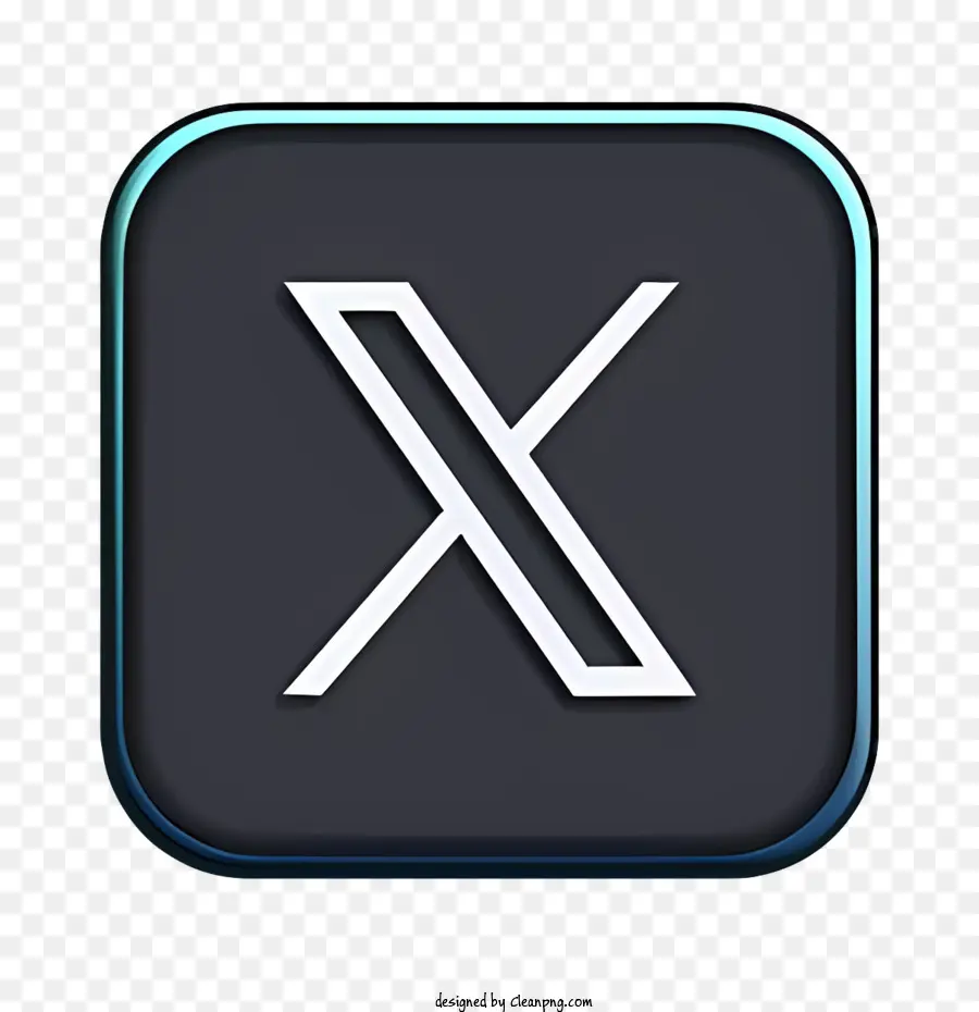 x logo image viewer button symbol black and white