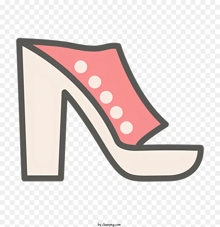 Frauenschuhe der Frauen mit hohem Absatzschuh spitzer Schuh großer Plattform Schuh hochwertiger glänzender Schuh - Rosa -Weiß -High Heel -Schuh mit Plattform, Knopf, Perlen und Schnürsenkel