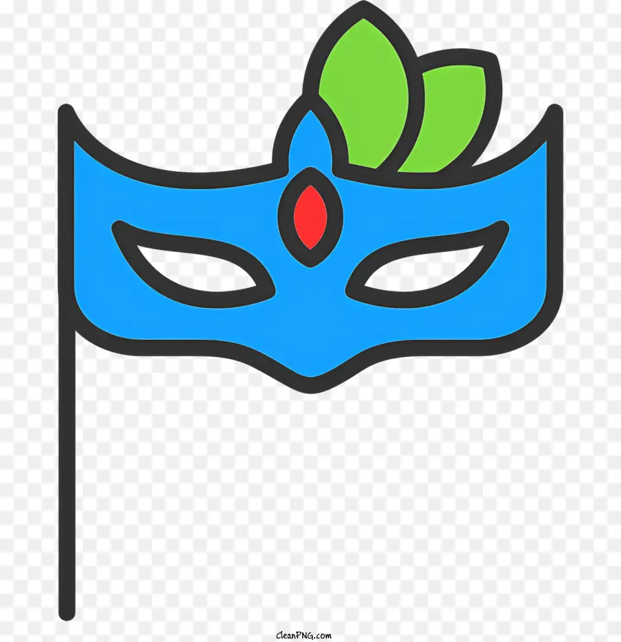 maschera maschera maschera blu maschera maschera maschera a foglia verde maschera - Maschera in maschera blu ben definita con foglia verde