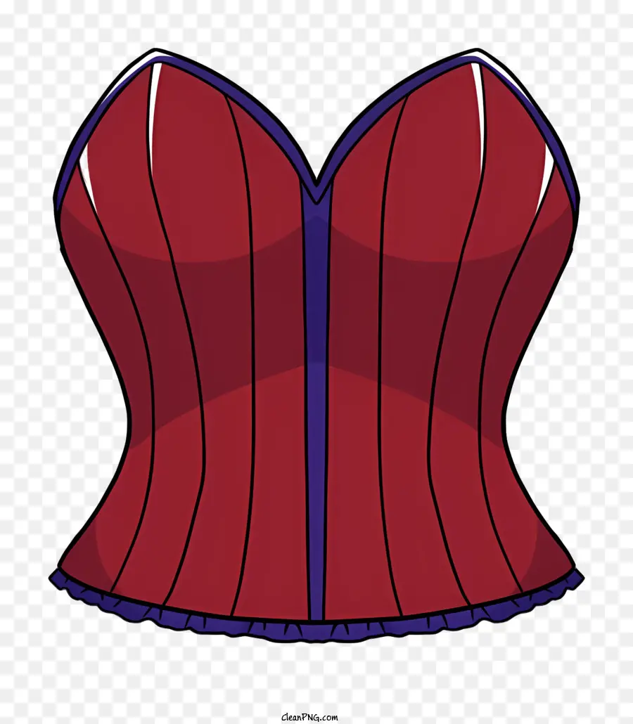 Corsetti di icone Corsetto con fila con cerniera anteriore rossa e viola corsetto - Corsetto rosso e viola con cerniera anteriore