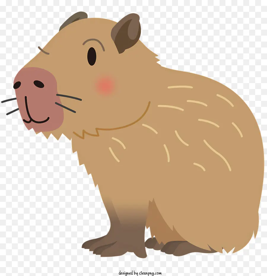 icon small brown animal eyes closed mouth open long bushy tail