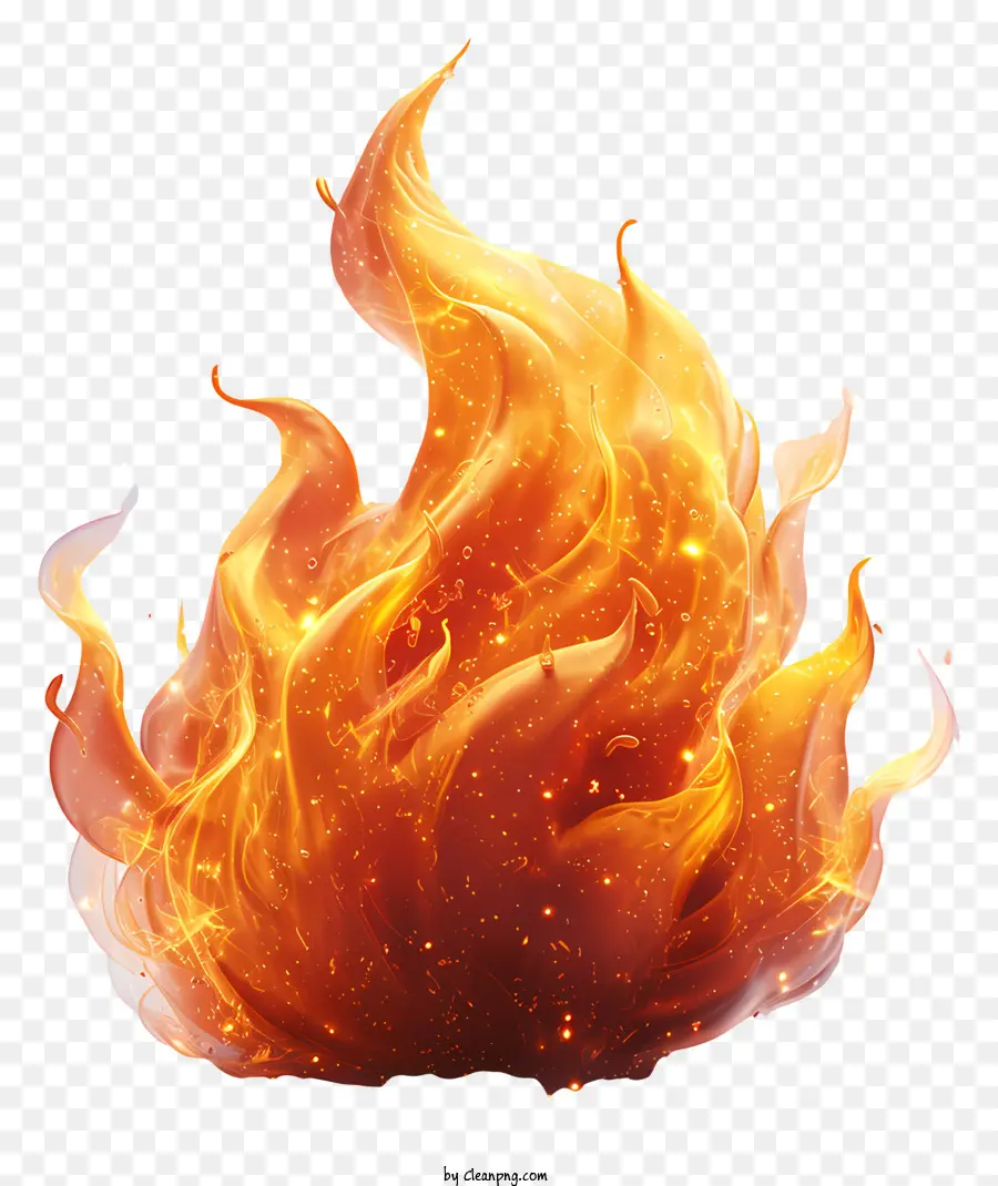Feuerfeuer flammen Asche Rauch - Atemberaubendes Bild des flackernden Feuers und des wogenden Rauchs