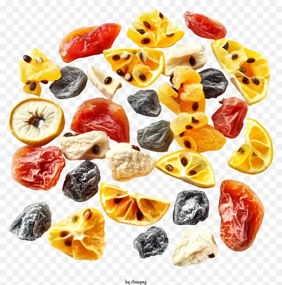 Biểu tượng trái cây khô - Các loại trái cây khô được cắt lát và vụn