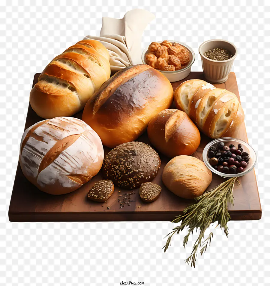 Osterei - Vielfalt frisch gebackener Brot ausgestellt