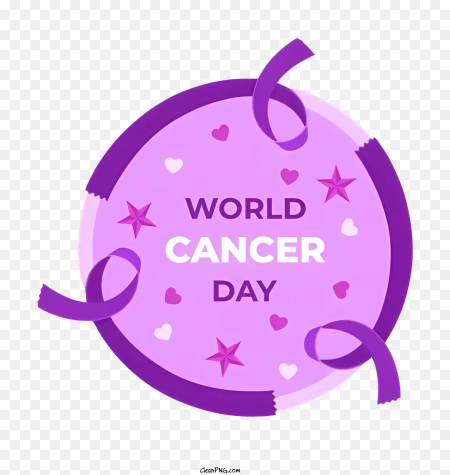 nastro rosa - Distintivo della Giornata mondiale del cancro con nastro rosa