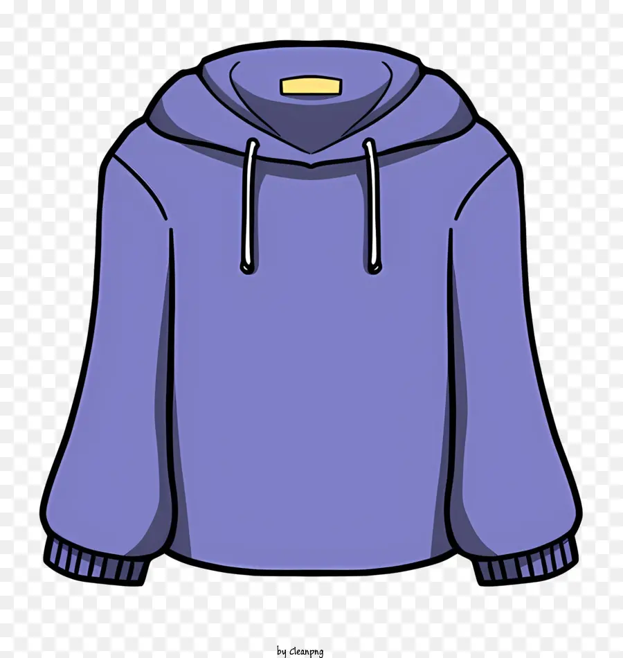 biểu tượng hoạt hình áo hoodie áo hoodie áo hoodie áo dây đeo khóa kéo - Hình minh họa áo hoodie màu tím do máy tính tạo ra với thẻ 