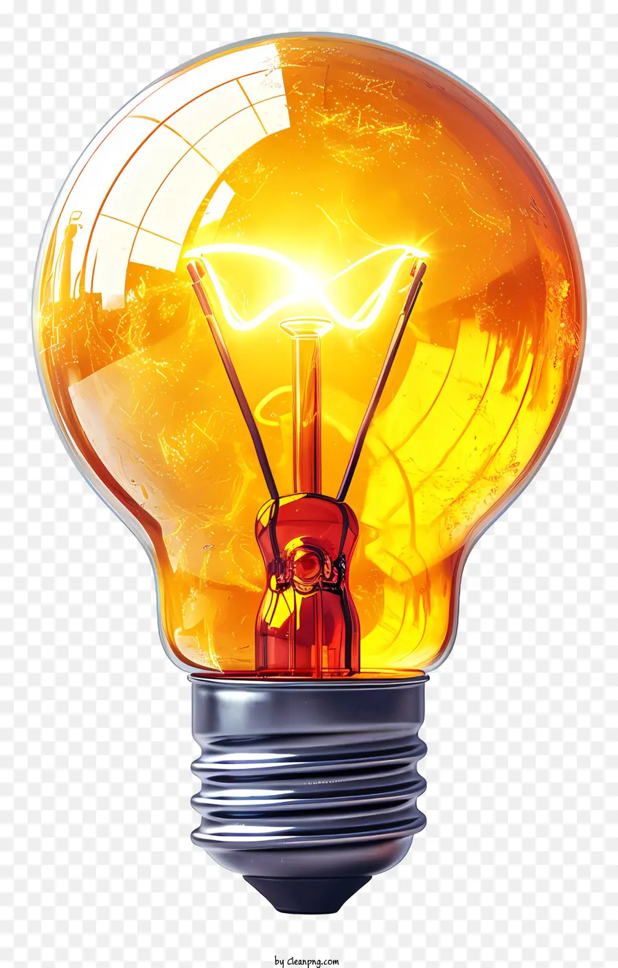 lampadina - Immagine realistica di lampadina luminosa e luminosa