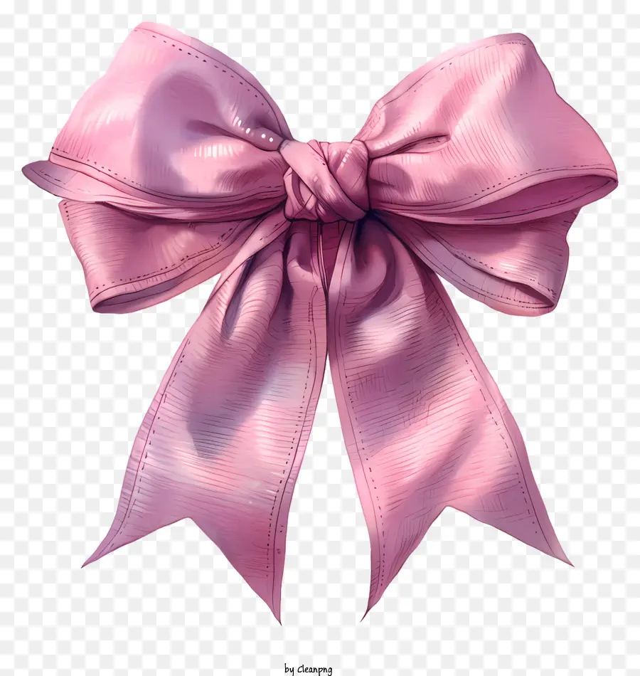 Pink Ribbon - Bild des rosa Bogens mit komplizierten Details