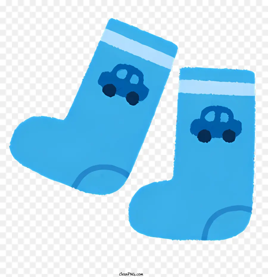 Icon Blue Socken Autos Socken Leichte Socken Baumwollsocken - Blaue Autosocken, ein Licht und ein Dunkelheit