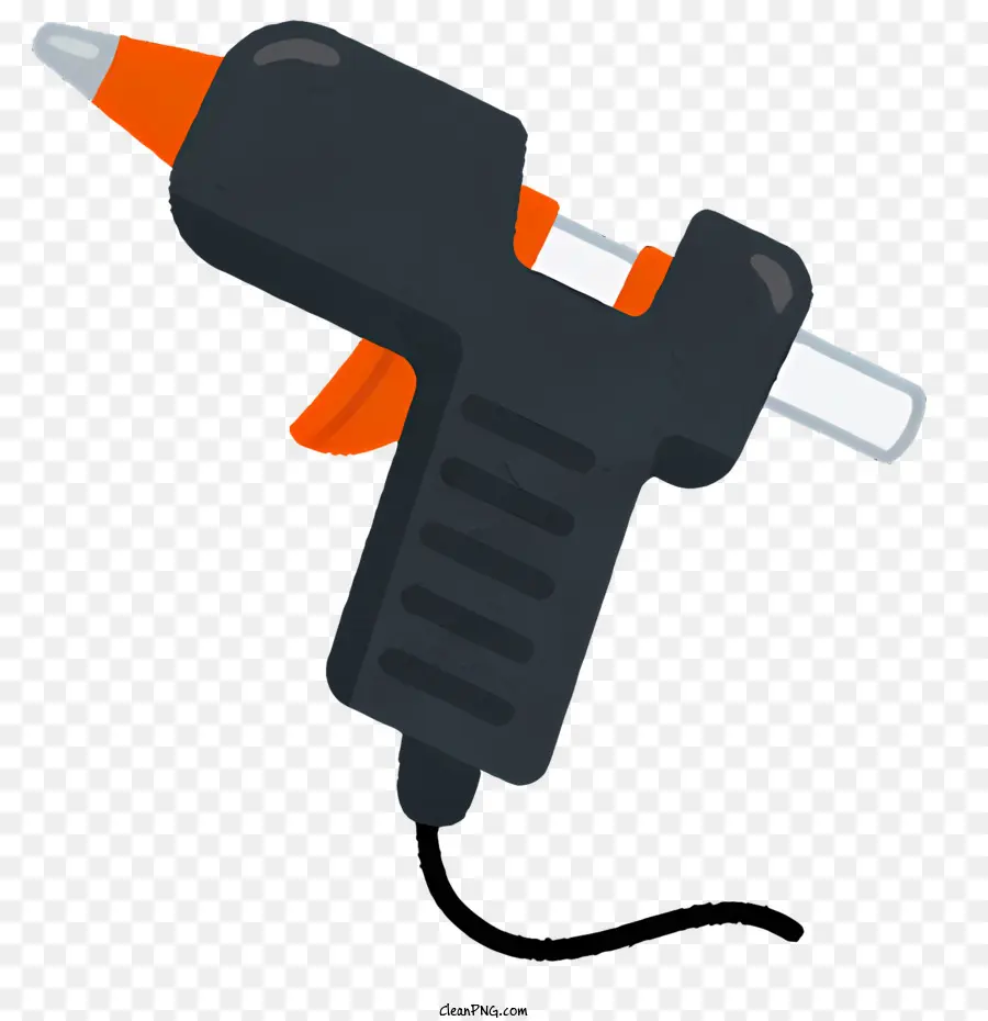 icon air gun black and orange trigger handle