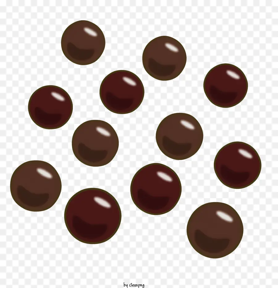 Thực phẩm sô cô la phủ hạt hạt hình tròn màu nâu - Sắp xếp tròn của các loại hạt màu nâu phủ sô cô la