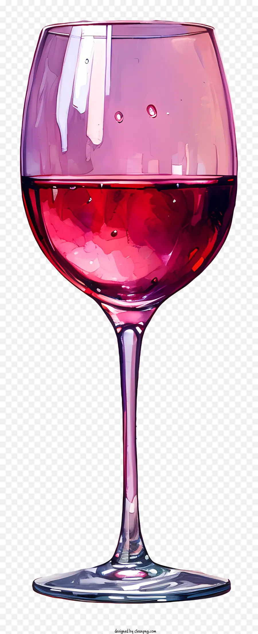 bicchiere di vino - Bicchiere di vino con piccola quantità rimanente e turbinante