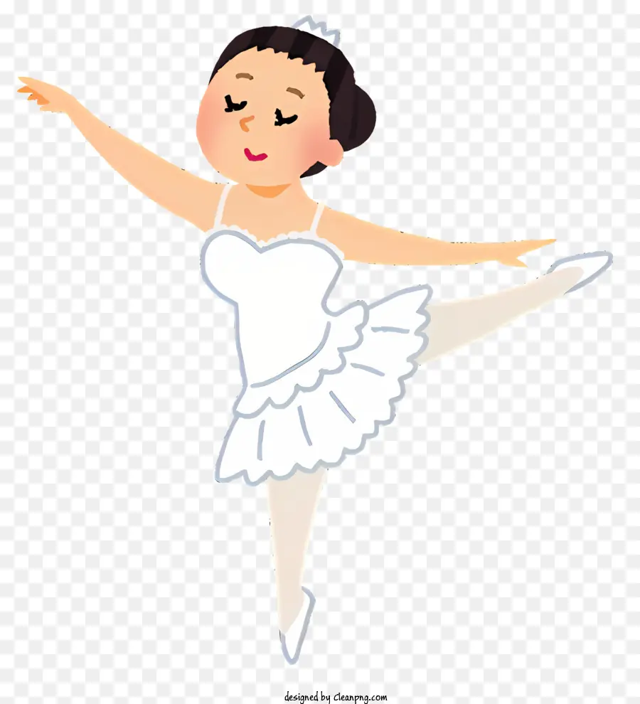 Dance Ballet Ballet Dress Dance Stage - Donna in abito da balletto bianco che balla sul palco