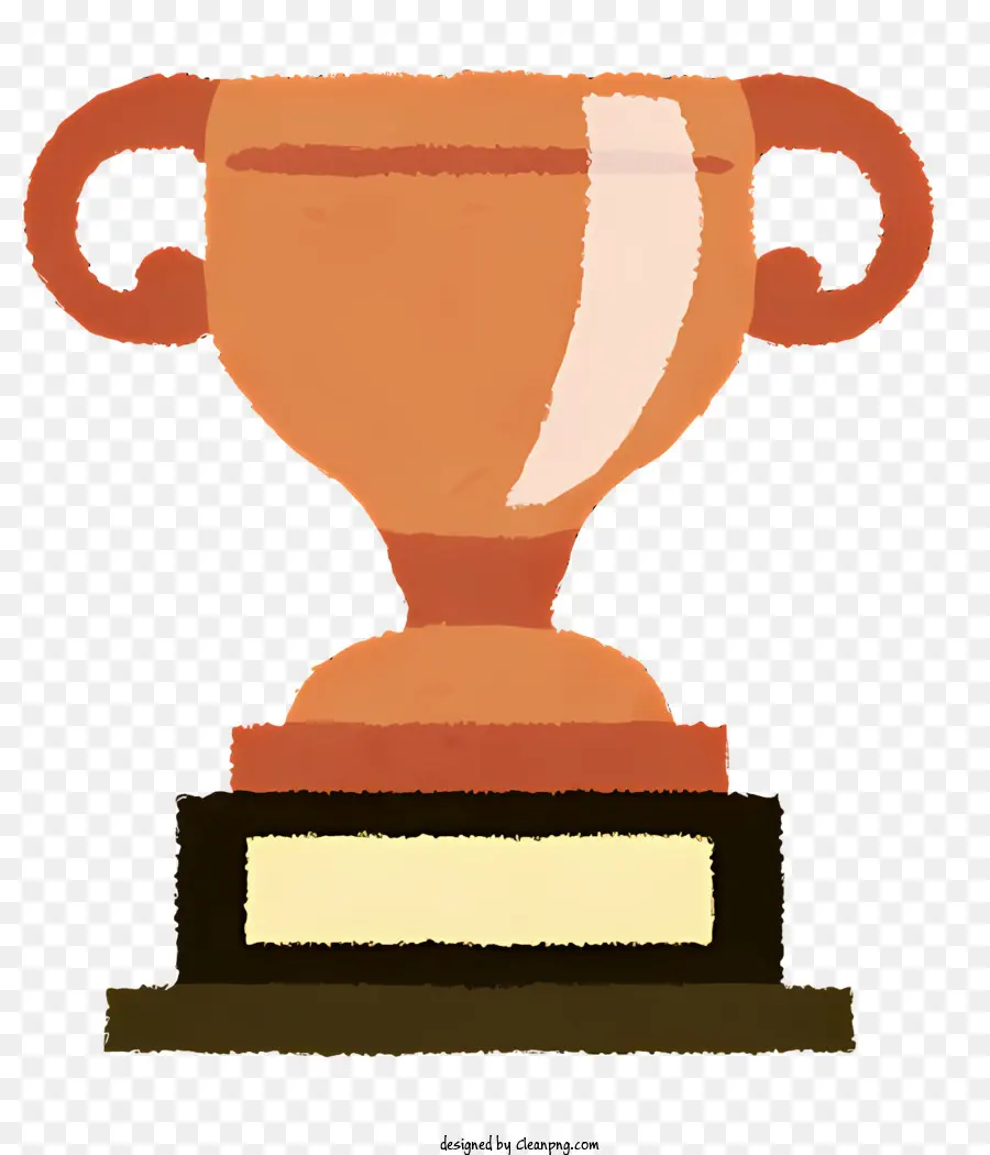 cúp - Dark Bronze Trophy với thiết kế và tay cầm hình cốc