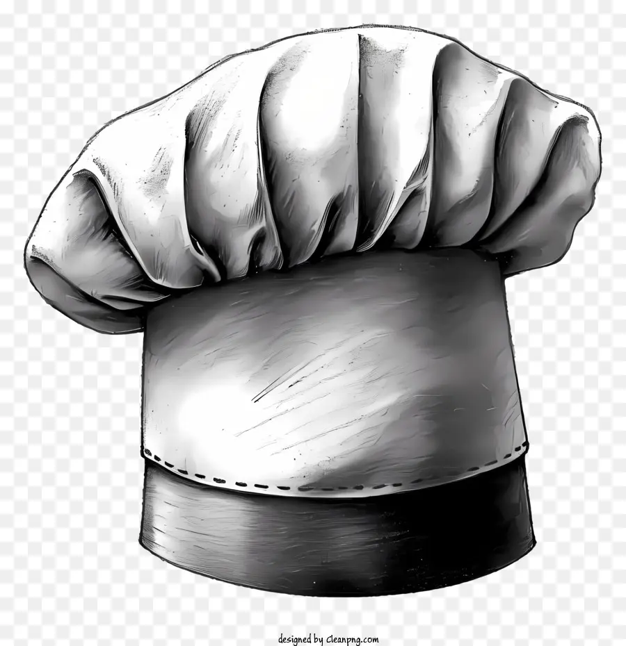 cappello da cuoco - Cappello da chef bianco con fascia nera e bottone