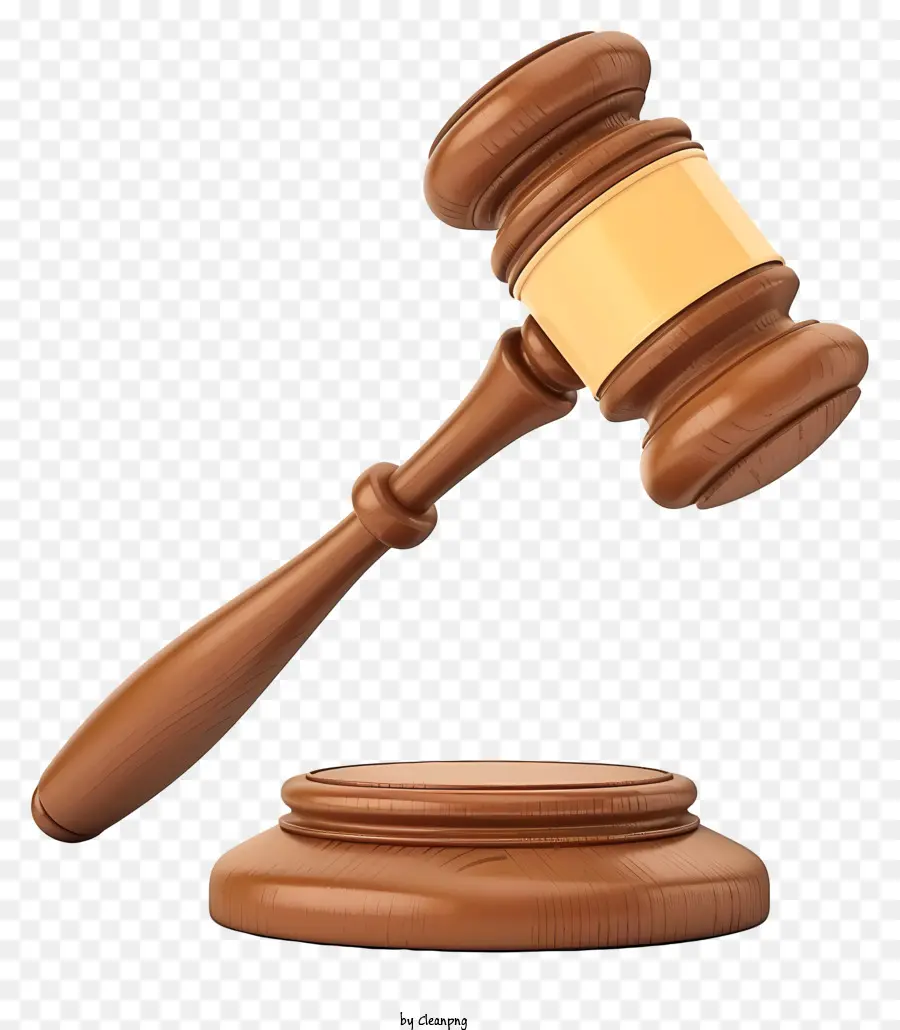 Il giudice Gavel Emoji Gavel Wood Piedistal ha alzato il bordo - Gallo di legno sul piedistallo, di colore scuro