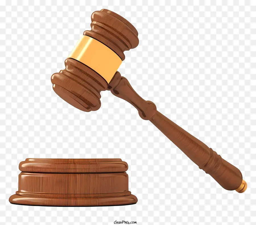 Thẩm phán Gavel minh họa bằng gỗ GAVEL Đen Nền gỗ đứng tay cầm bằng gỗ - Gavel bằng gỗ trên nền đen, không được sử dụng