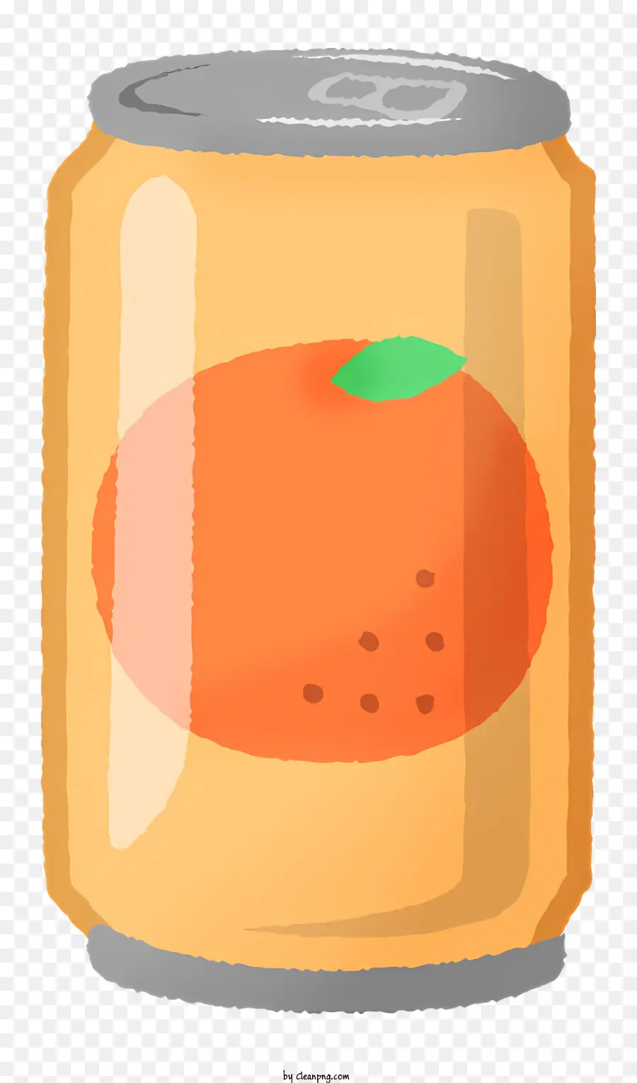 icona succo d'arancia succo d'arancia in scatola bevanda non alcolica agrumi - Succo d'arancia in scatola con etichetta bianca visibile