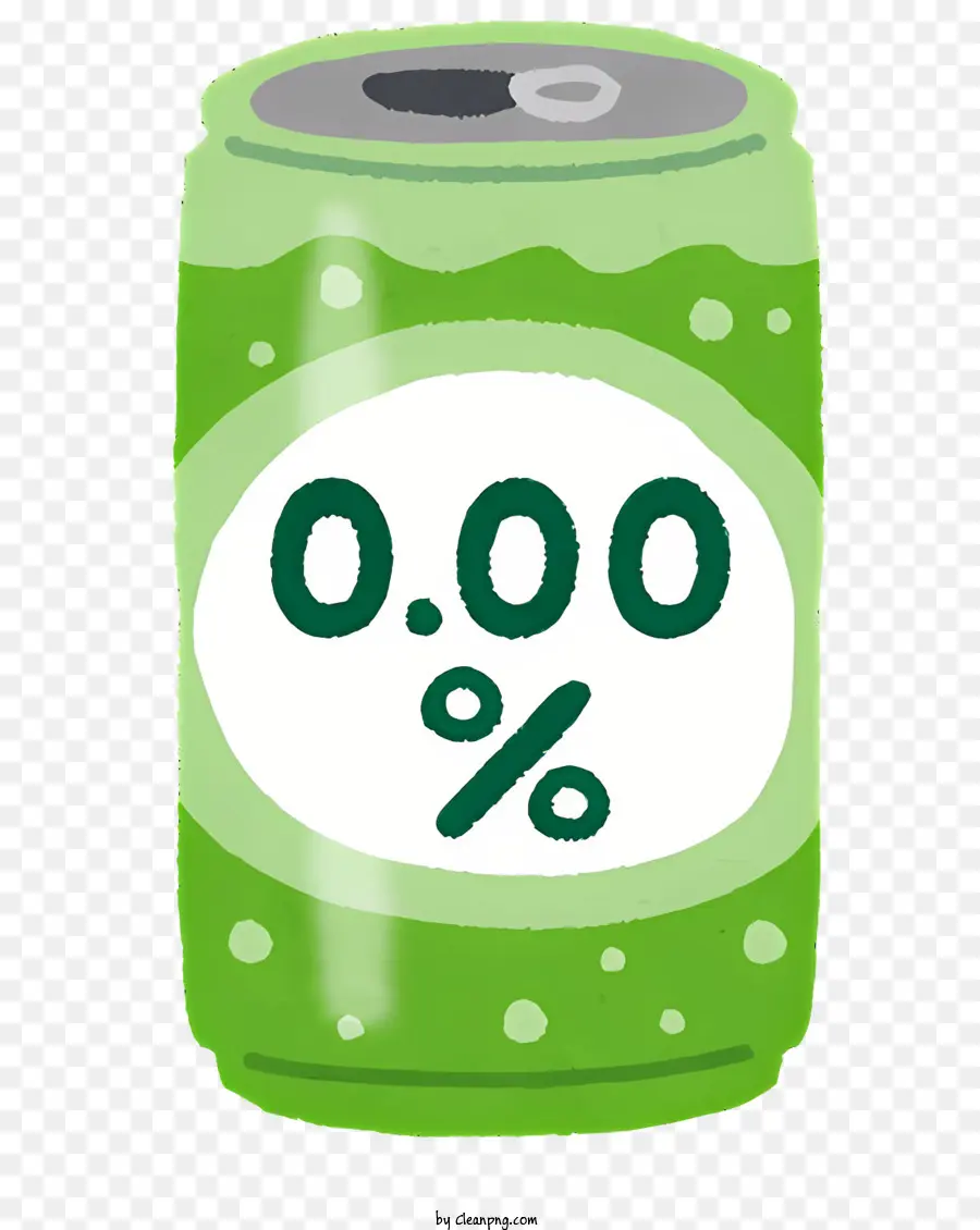 Biergrün -Dose transparent CO2 -Getränk 3D Dose - Grüne 3D -Transparent mit 33% Etikett