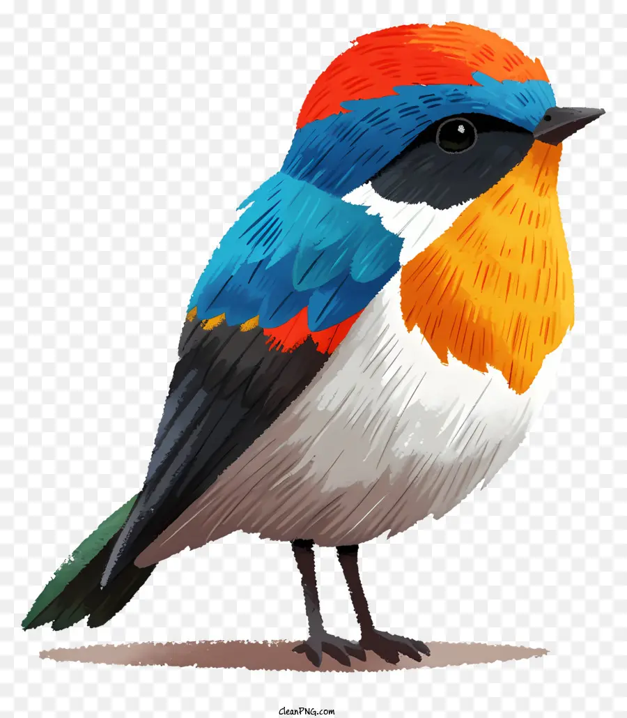 flat style bird bird painting colorful bird unique bird shape attractive bird art