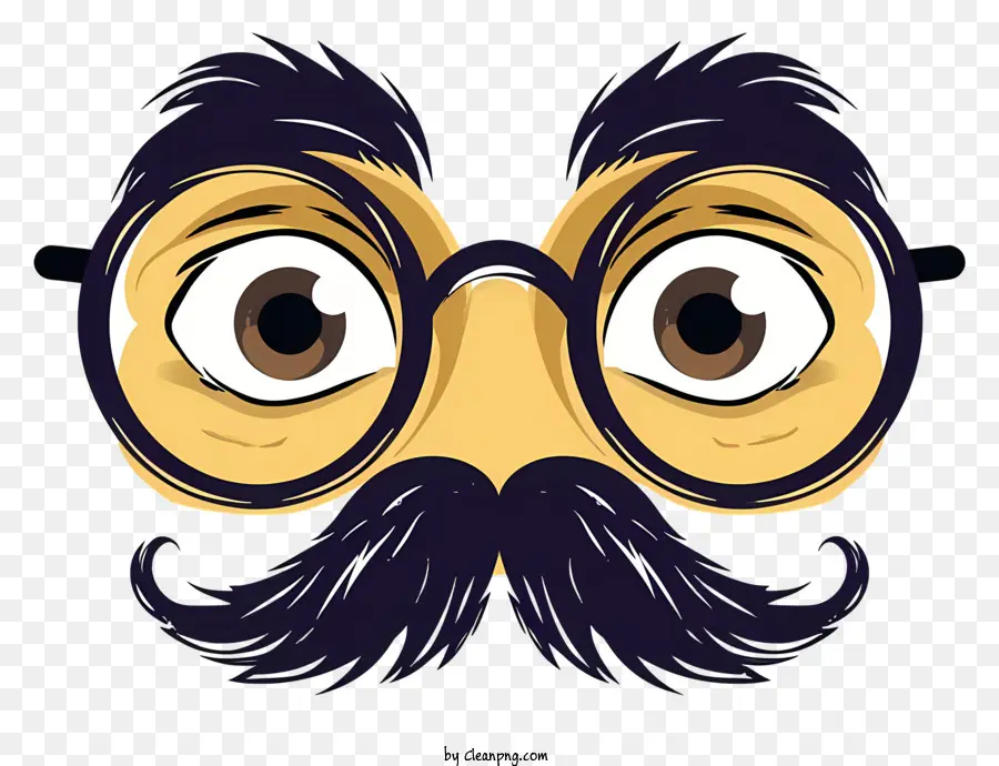 Glasshi di groucho divertenti Groucho vettoriali vettoriali vettori di cartone animato occhiali 3d occhiali neri cartone animato baffi - Cartoon Man con occhiali 3D e baffi