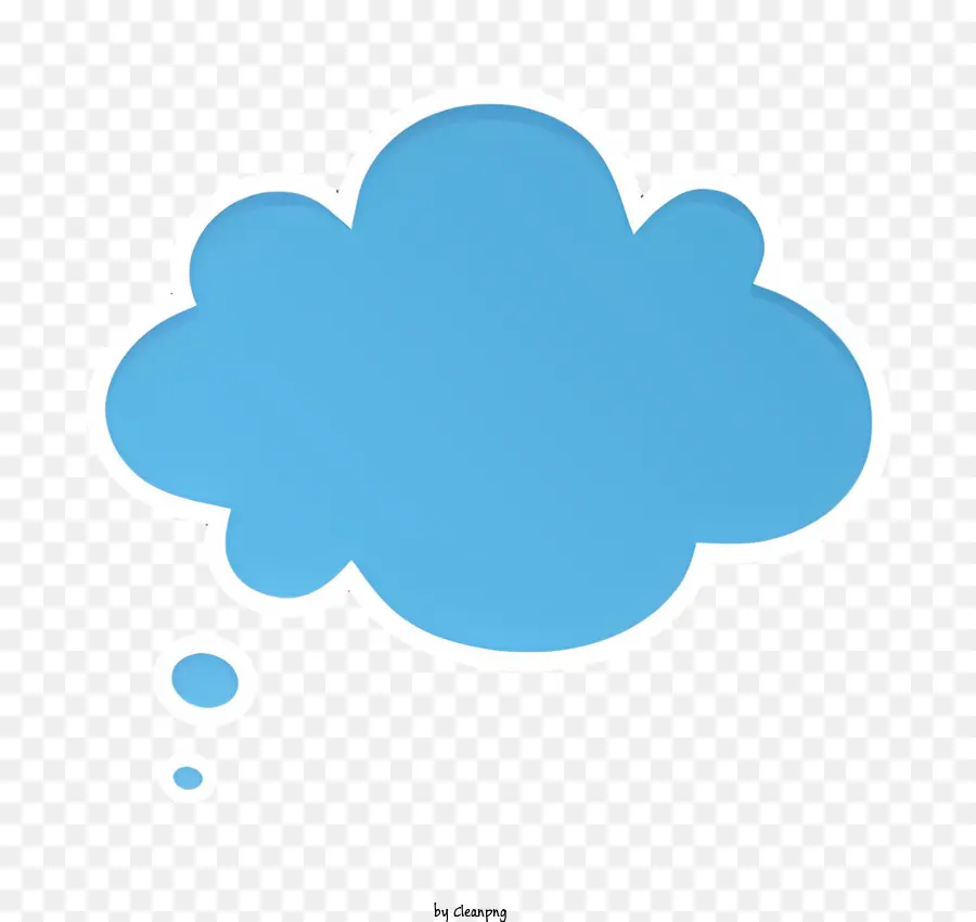 Pensiero Cloud - Immagine: cloud con semplice bolla vocale di testo