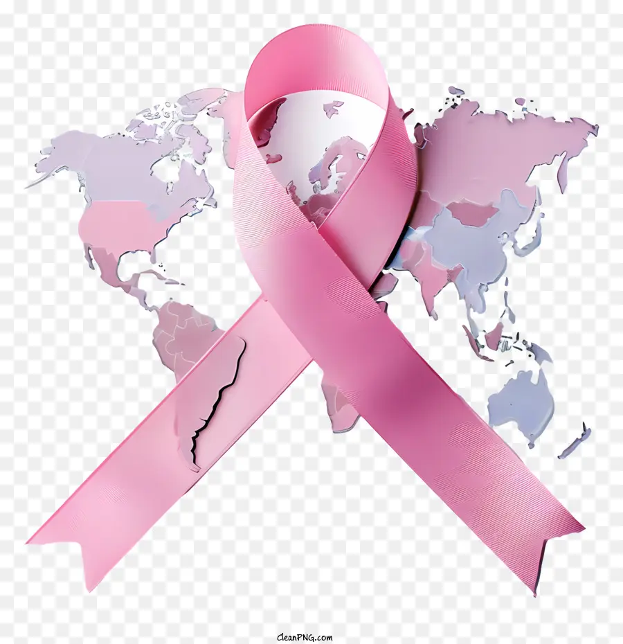 hồng băng - Ribbon màu hồng tượng trưng cho sự lây lan toàn cầu của ung thư vú