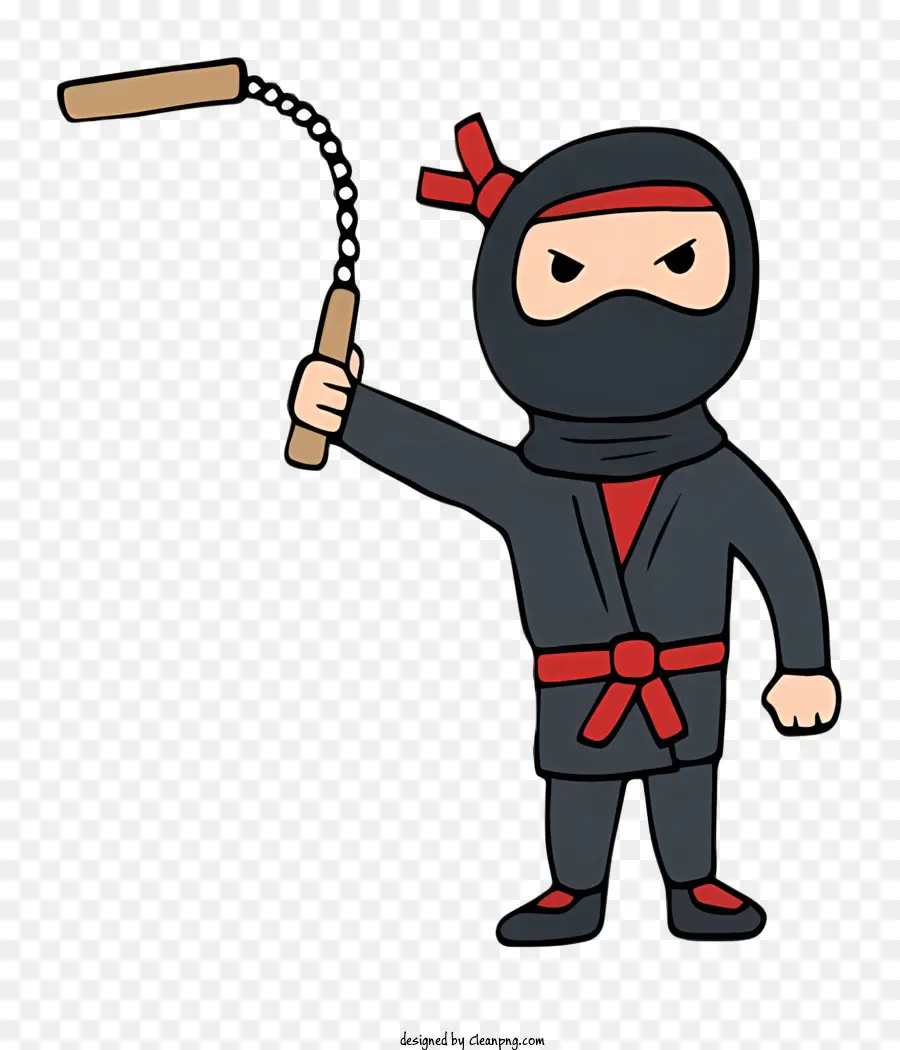 Lego ninjago ninja bộ đồ dài kiếm thanh kiếm ngắn nền đen - Người đàn ông trong bộ đồ ninja đen