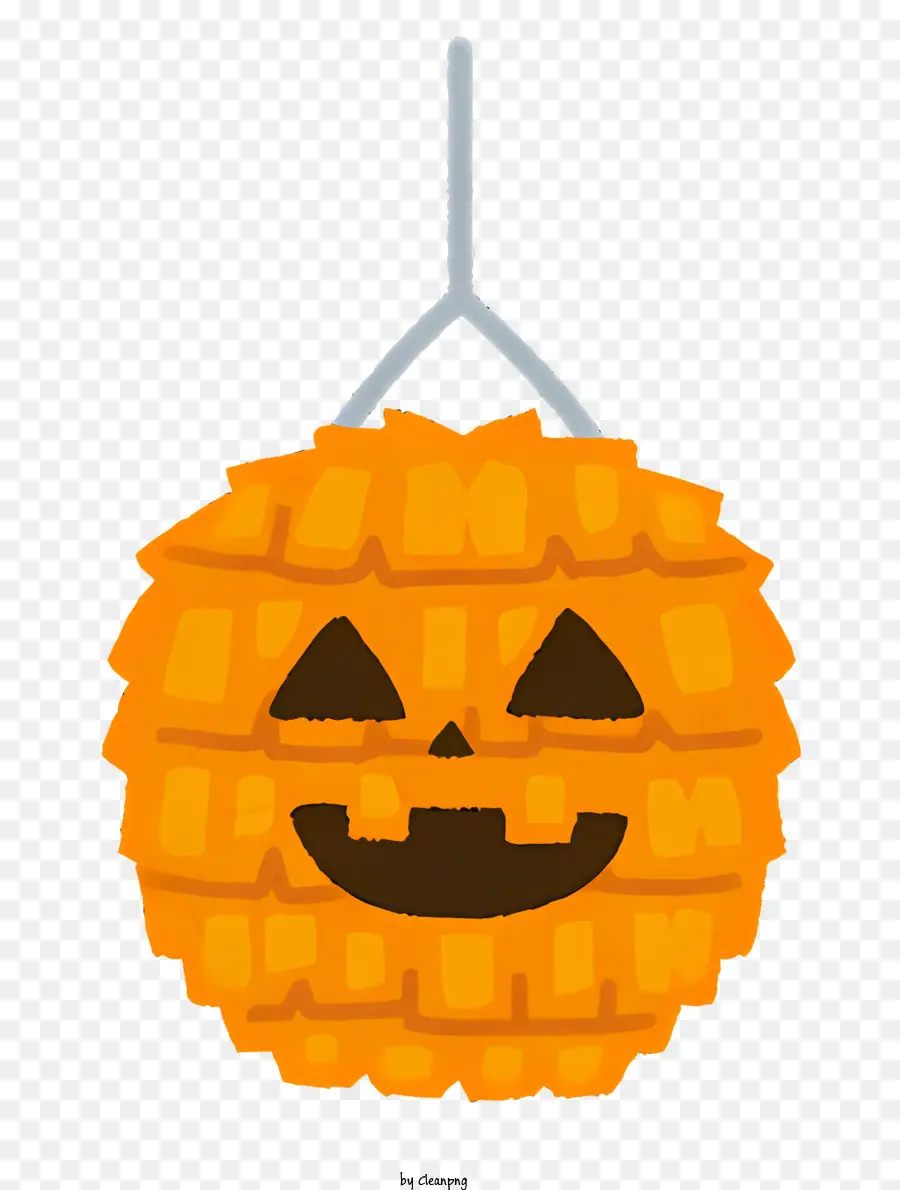 Lanterna di Halloween - Lanterna di Halloween colorata con faccia di zucca sorridente